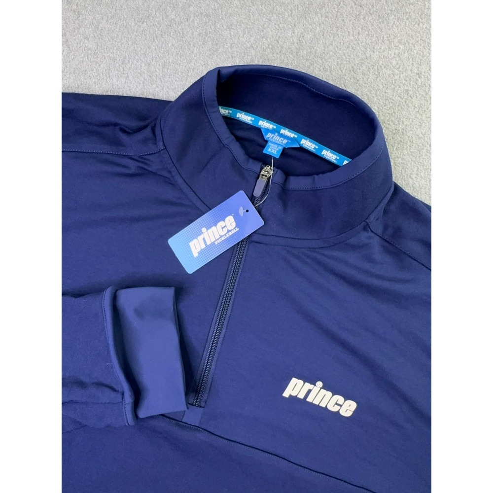 NEW Prince Pickleball‎  Ponte 1/4 Zip Pullover Jacket Blue Size Men's Size XXL